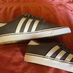 Gray Adidas canvas shoes Worn 1 time